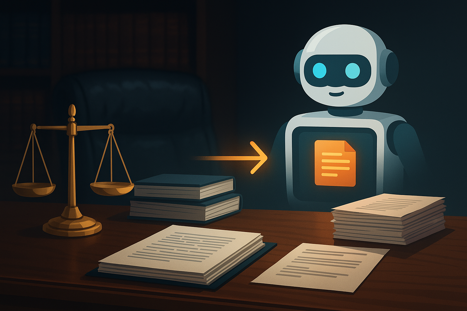 Illustration d'automatisations IA pour un cabinet d'avocats